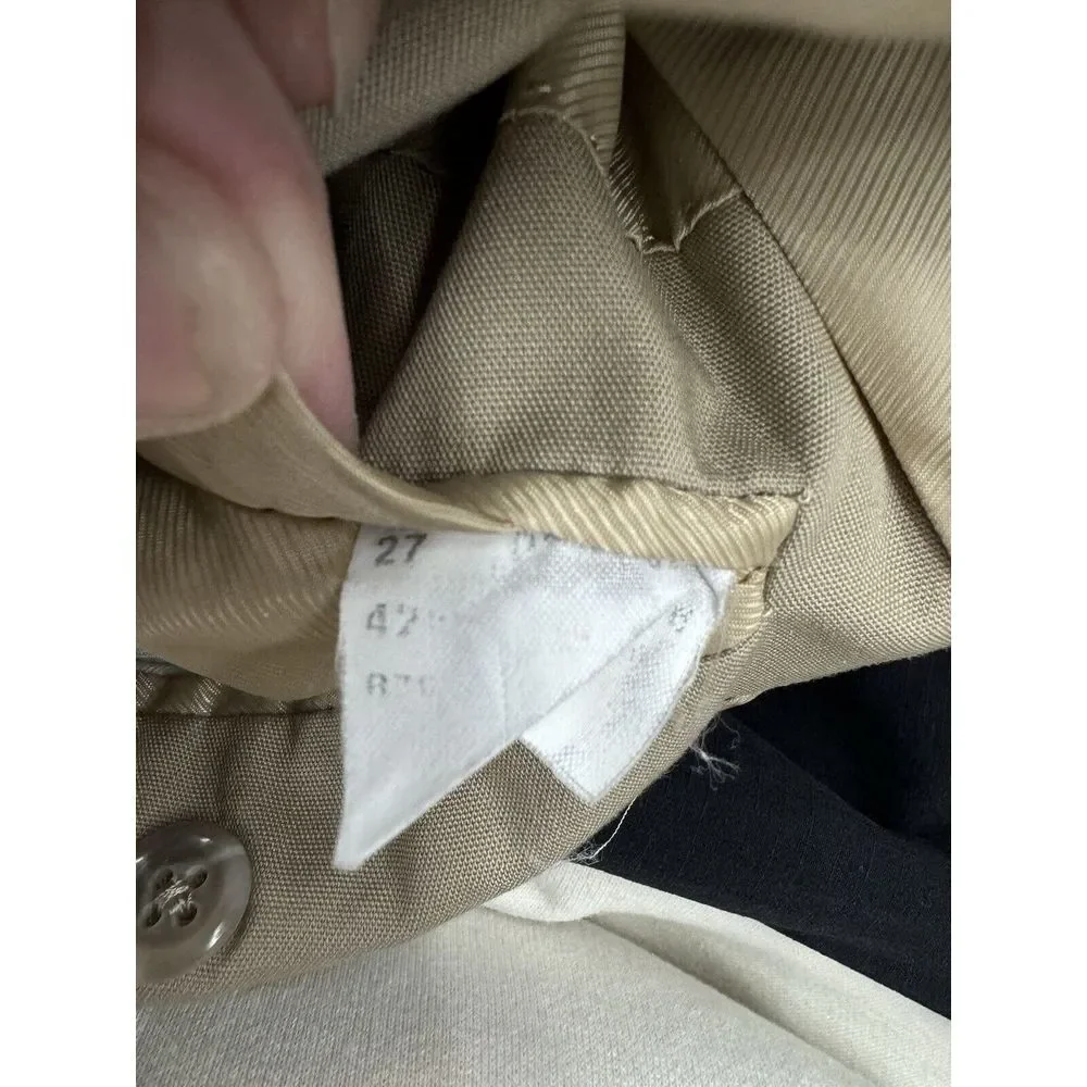 Brooks Brothers 346 42R Used Kahki Brown Stretch Blazer Cotton‎